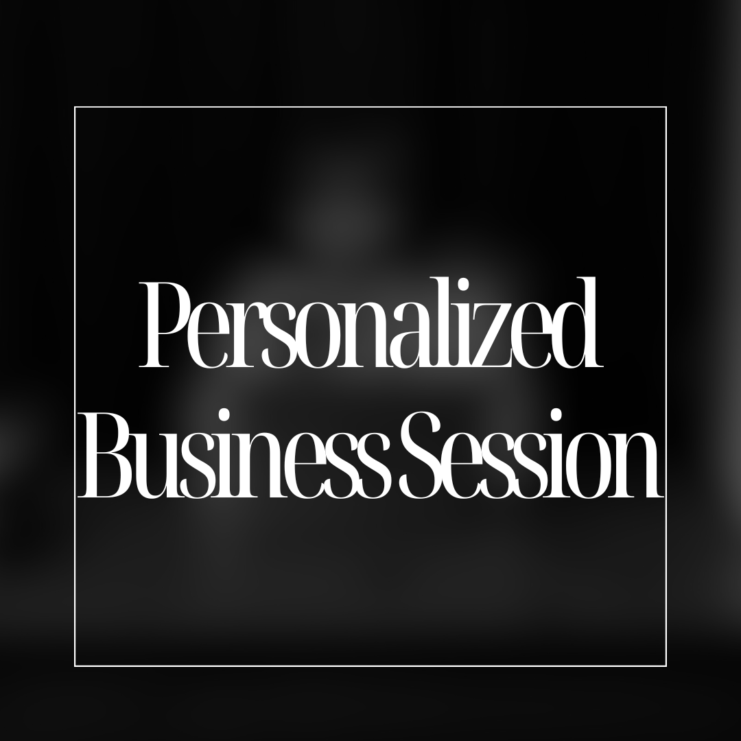 PERSONALIZED BUSINESS POWER SESSION FOR WOMEN ENTREPRENEURS