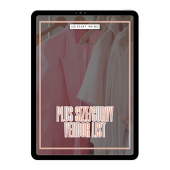 PLUS SIZE CLOTHING VENDOR LIST