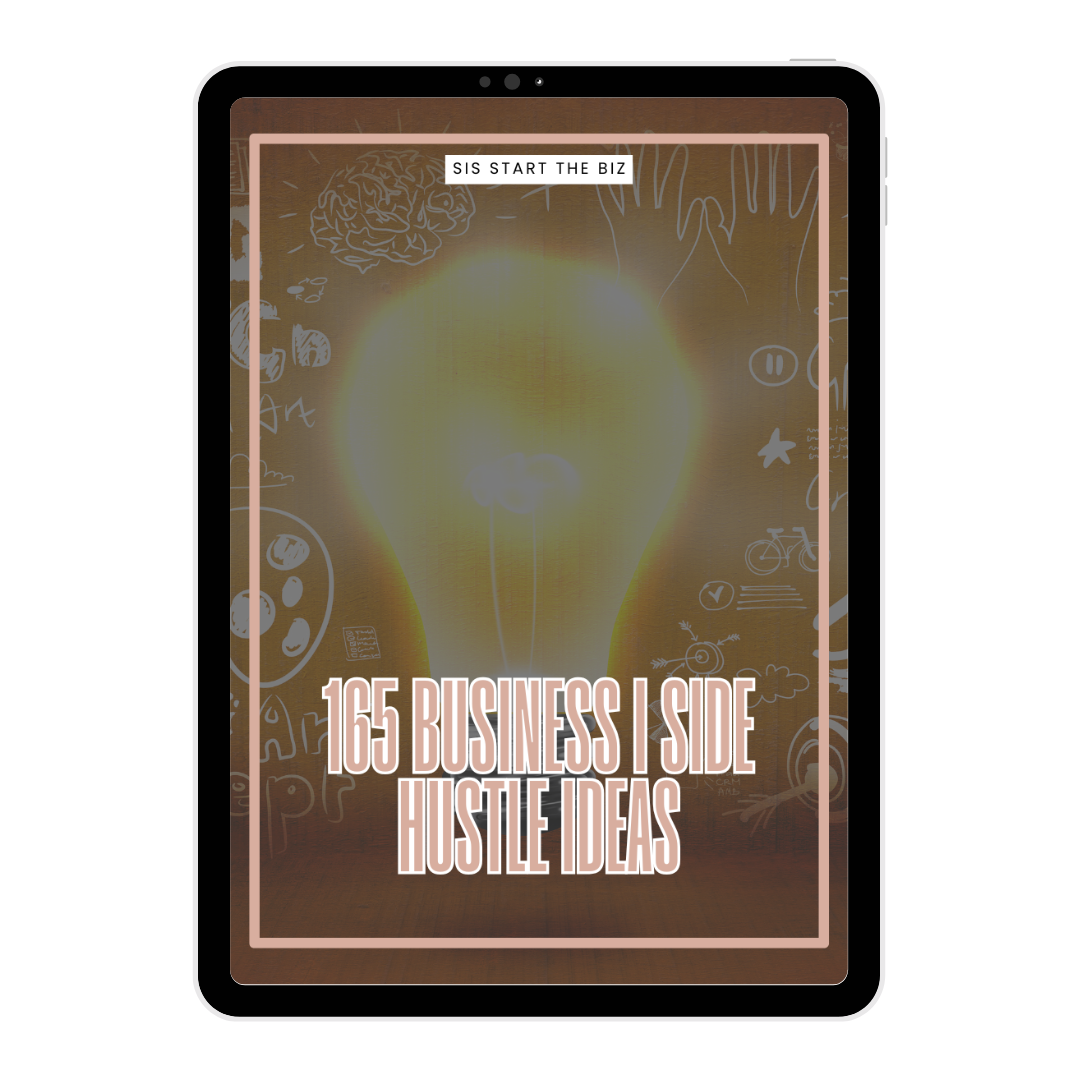 165 BUSINESSES/SIDE HUSTLES YOU CAN START NOW